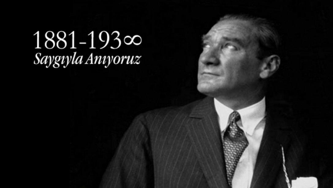 İlçe Milli Eğitim Müdürümüz Sayın Şerif SEVİNÇ’in 10 Kasım Atatürk´ü Anma Günü ve Atatürk Haftası Münasebetiyle Yayımladıkları Mesajları;